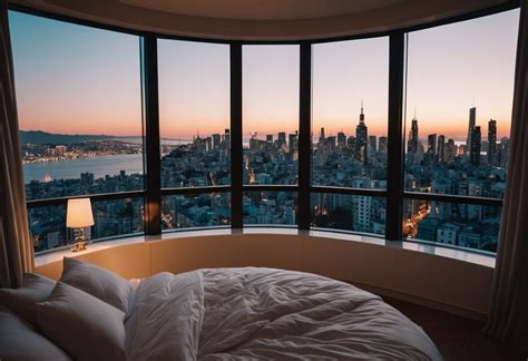 bay window bedroom with view