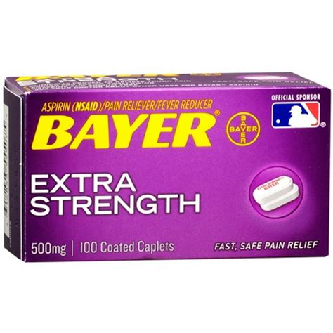 bayer aspirin 500 mg caplet
