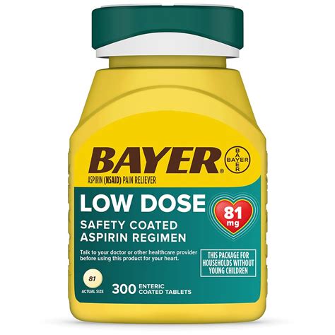 bayer aspirin 81 mg dosage