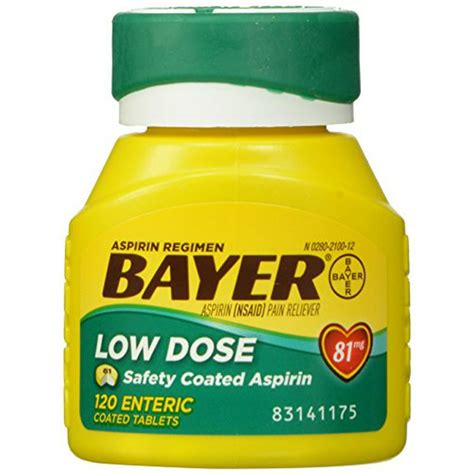 bayer aspirin dosage information