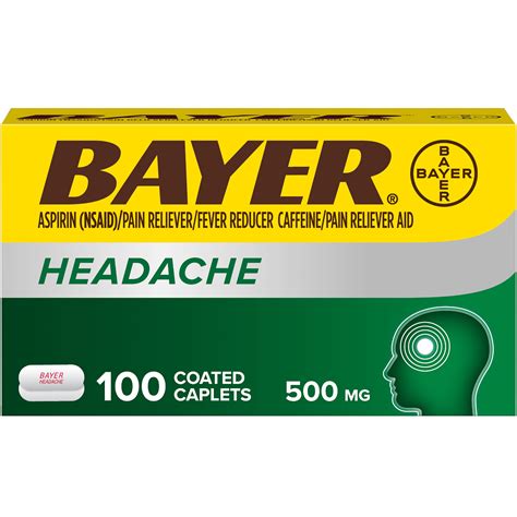 bayer aspirin for migraine headache