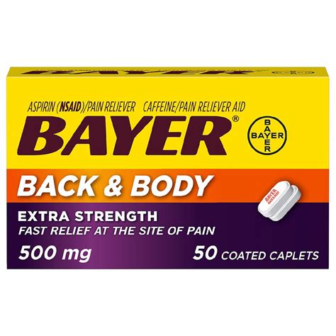 bayer back and body pain reliever