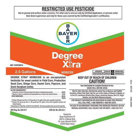 Bayer Herbicide Labels