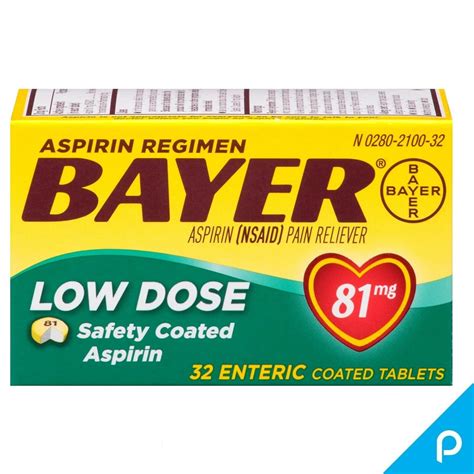 bayer low dose baby aspirin