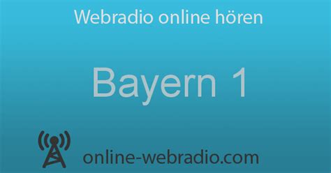 bayern 1 webradio oberpfalz