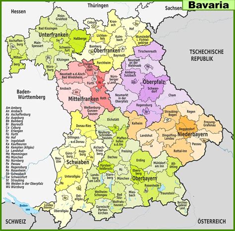 bayern germany map