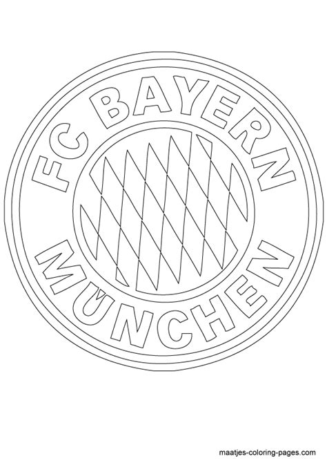 bayern munchen logo kleurplaat