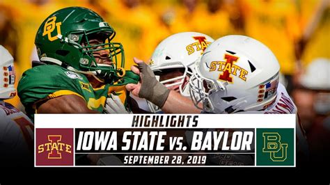 Baylor Vs Iowa State Football: A Thrilling Rivalry In 2023