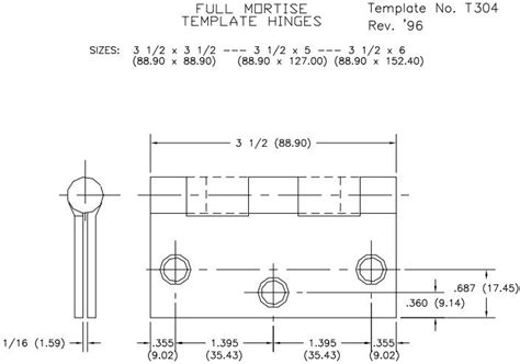 Bb1279 Electric Hinge Template