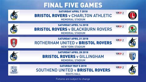 bbc bristol rovers fixtures