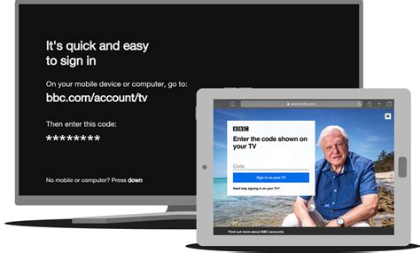 bbc iplayer sign in for tv