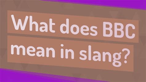 bbc meaning slang big black candle