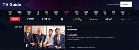 bbc tv schedules today