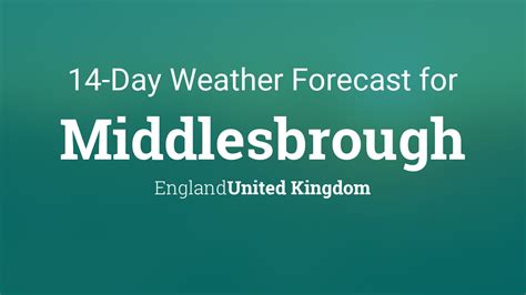 bbc weather middlesbrough 14 days