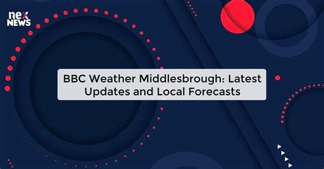 bbc weather middlesbrough uk