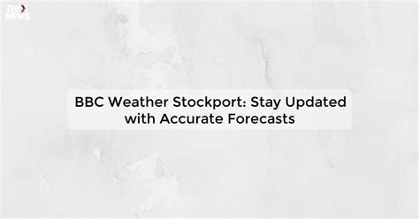 bbc weather stockport uk