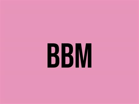 bbm meaning porn