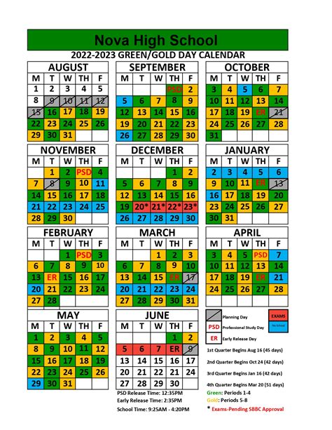 Bbn School Calendar