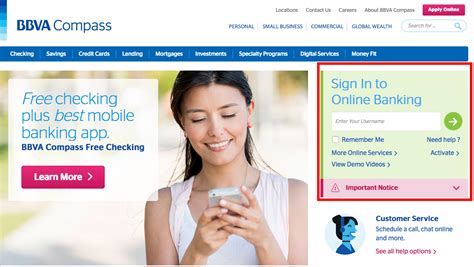 bbva bank login online