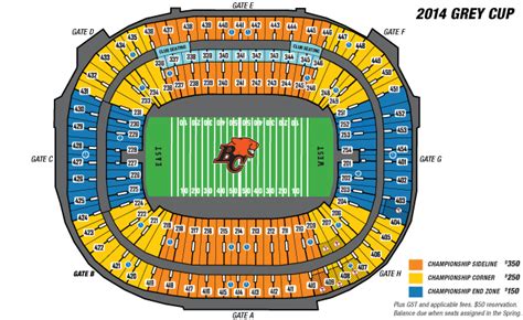 bc lions seat map