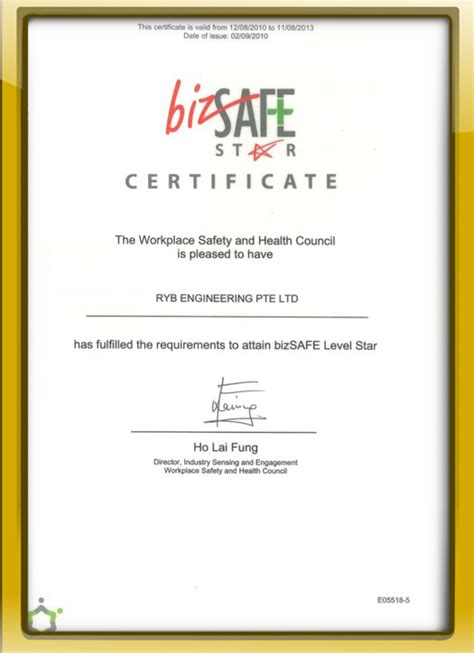 bca certificate of registration