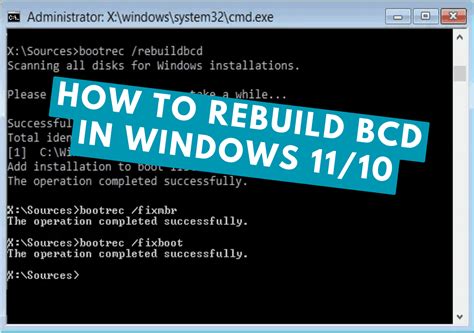 Bcdboot Rebuild Bcd