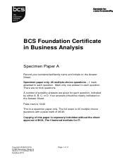 bcs ba foundation certificate