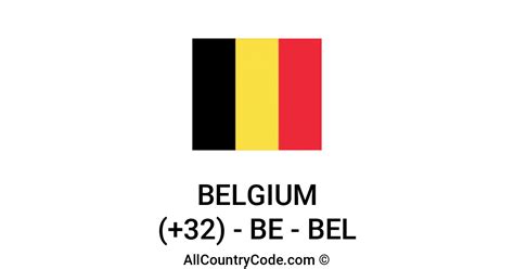 be country code belgium