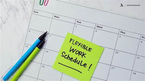 Be flexible and adaptable for weekly schedule template