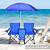 beach chair with umbrella holder