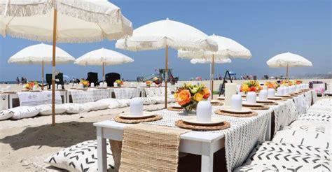 Beach amenities setup