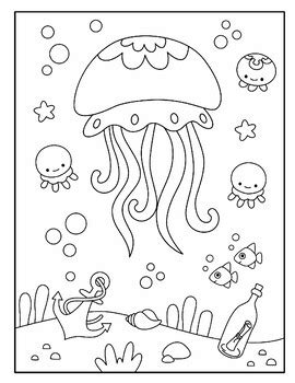 Beach Animals Coloring Page