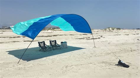 68 People Beach Tent, Portable Beach Canopy Sun Shelter UPF50+ for