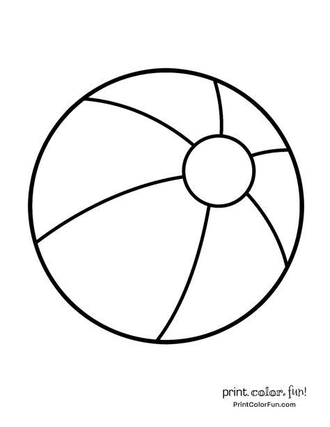 Beach Balls Coloring Pages
