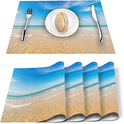 beach clean placemats and coasters