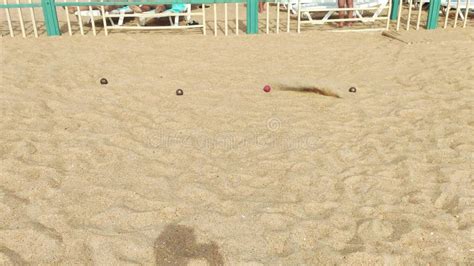 Beach Game Throwing Balls