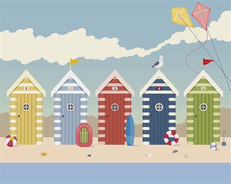 Beach Hut Mural