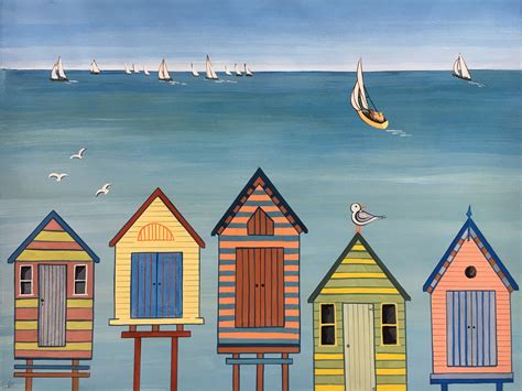 beach hut pictures and prints