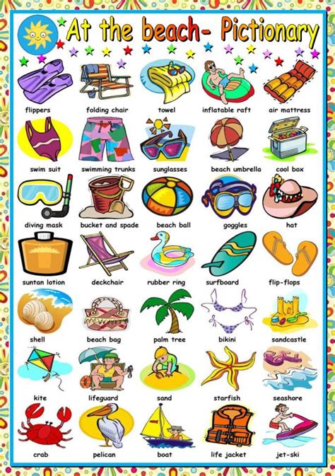 Beach Objects List