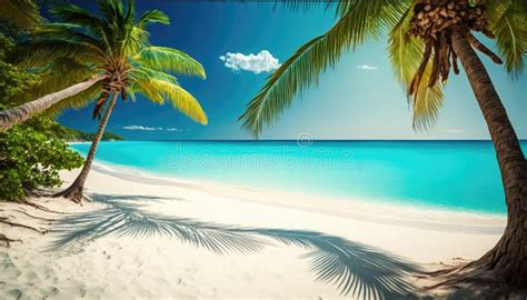 alt text: A serene beach with crystal clear waters and golden sand
