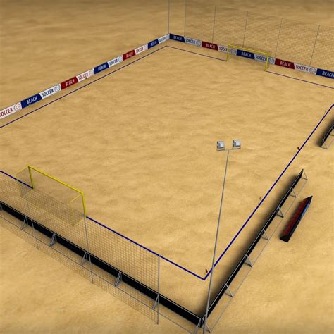 Beach Soccer Field Lines