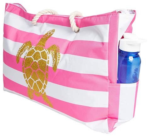 beach tote bag with zip