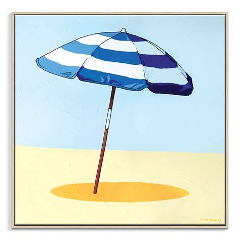 beach umbrella artwork