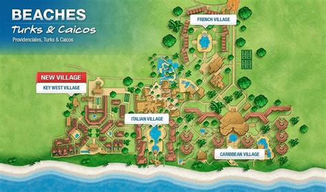 beaches resorts turks and caicos map