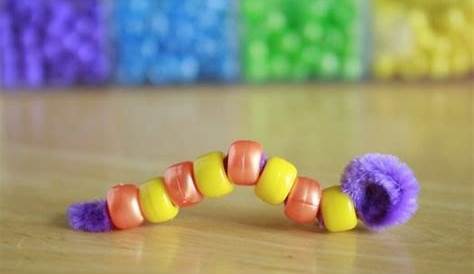 Bead Caterpillar Crafts Hungry Simple And Pipe Cleaner Craft For Kids A