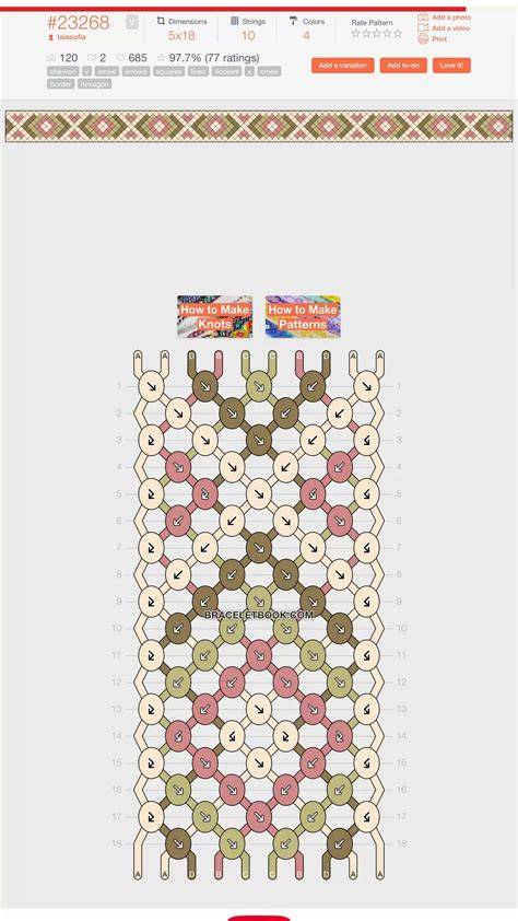 Bead board friendship bracelet pattern maker