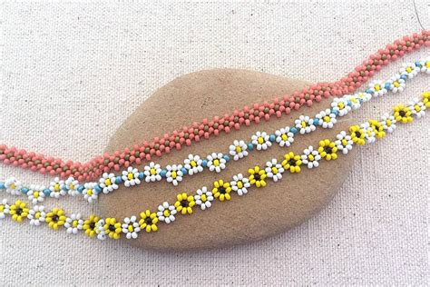 Bead Daisy Chain Stitch