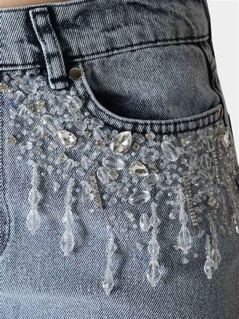 Bead Embroidery Pants