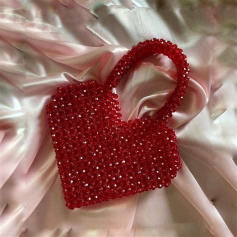 Beaded Bag Heart