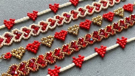 Beaded Bracelet Patterns Gold